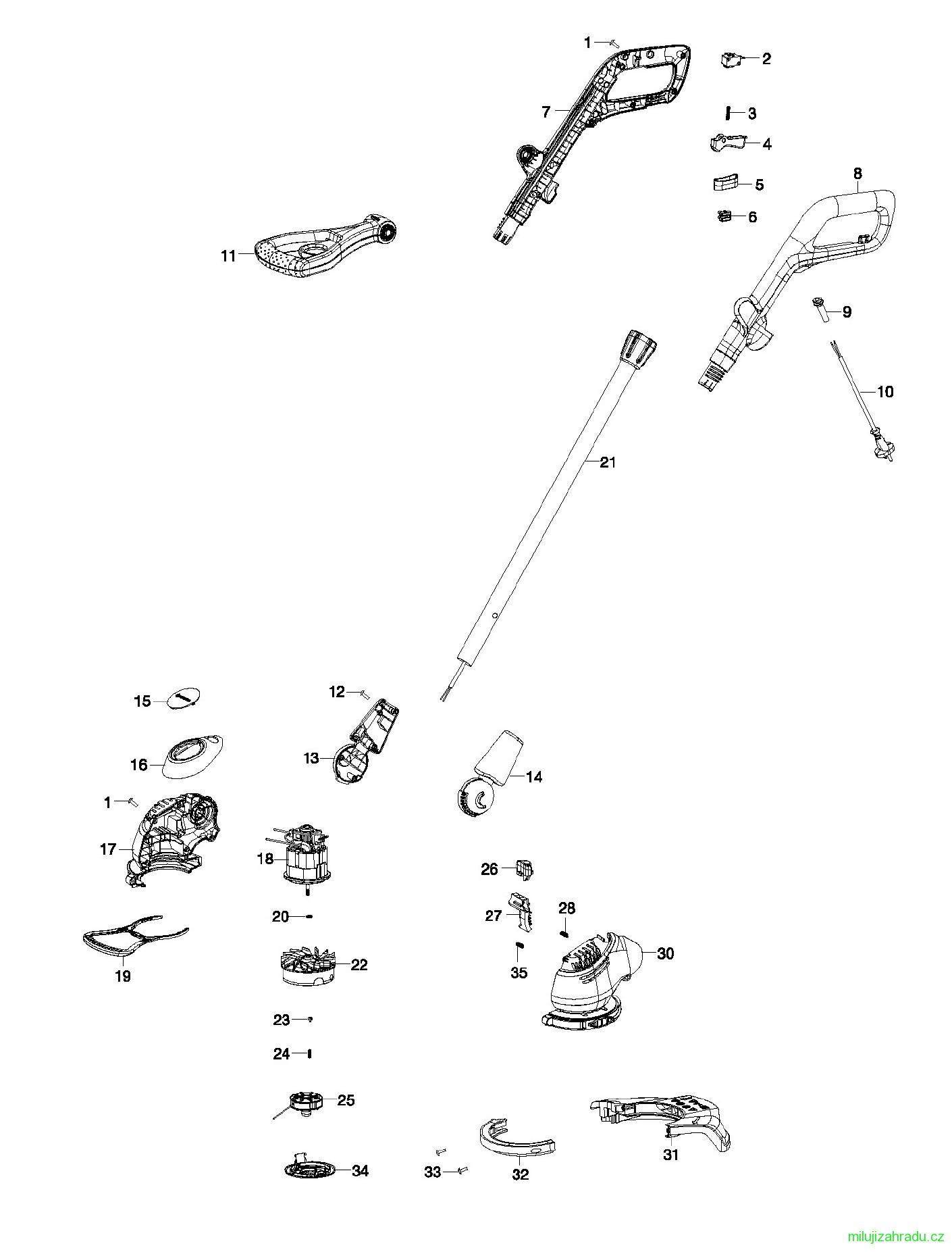 GARDENA elektrický trimmer EasyCut 450/25 (č.v. 9870)