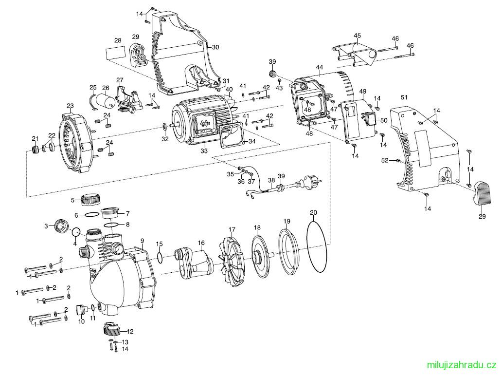 GARDENA zahradní čerpadlo 4000/4 Jet (č.v. 1429)