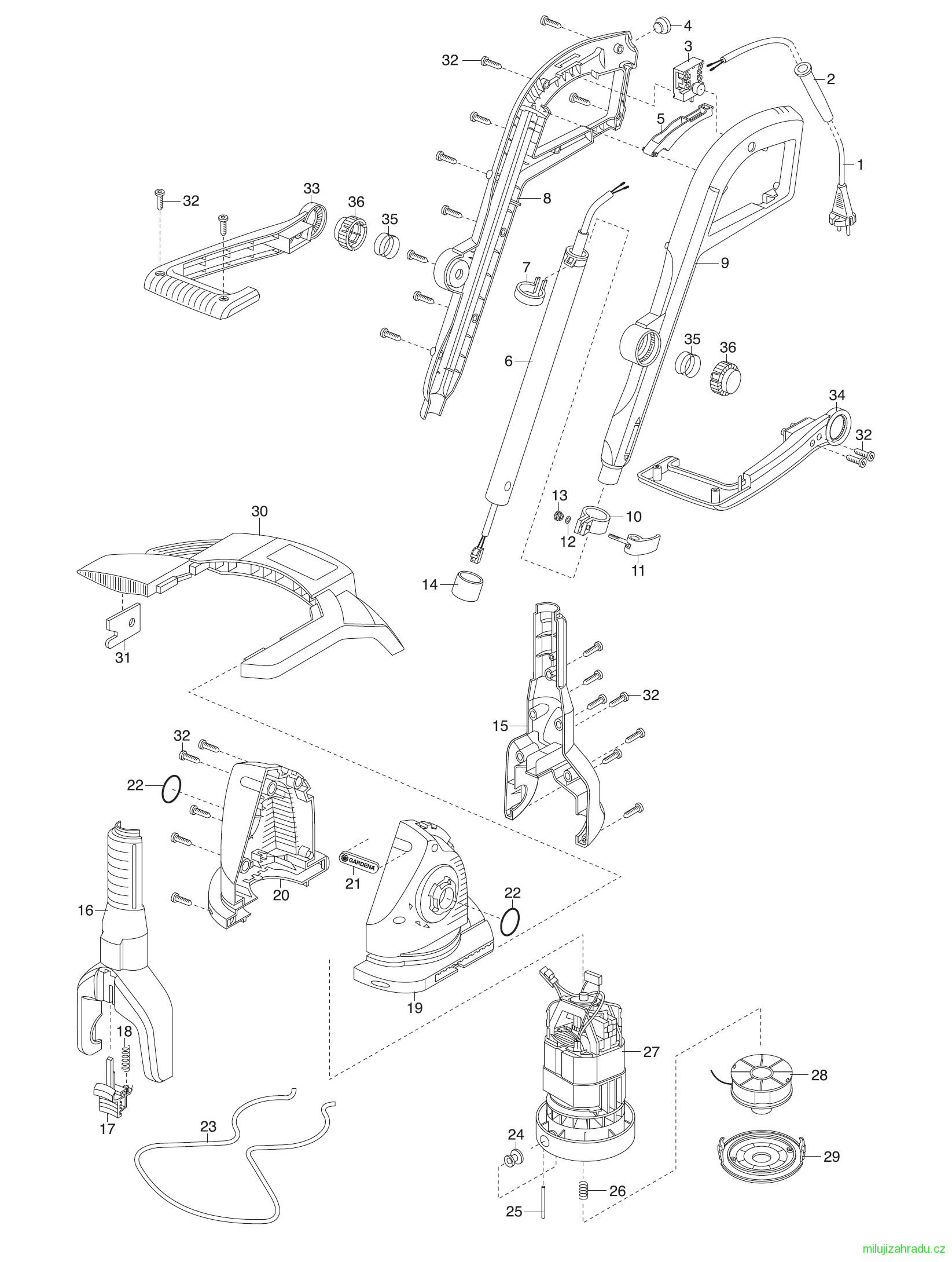 GARDENA turbotrimmer EasyCut 400 (č.v. 8846)