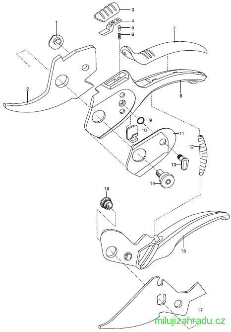 GARDENA zahradní nůžky Comfort (č.v. 8792)