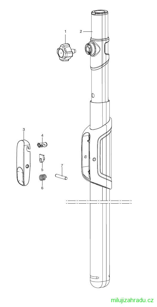 GARDENA teleskopická násada 210 - 390 cm (č.v. 3721)