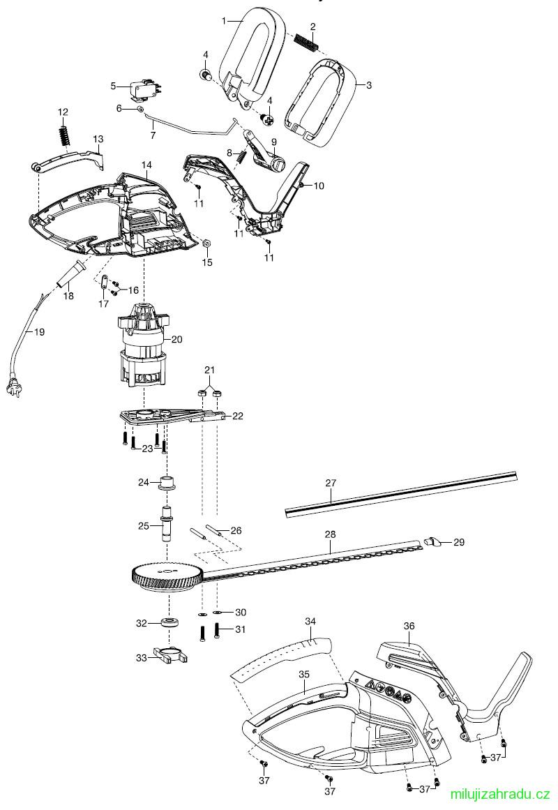 GARDENA elektrické nůžky na živý plot EasyCut 42 (č.v. 8870)