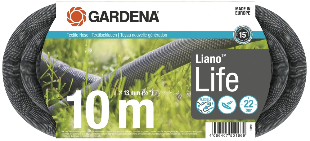 GARDENA textilní hadice Liano™ Life 10 m