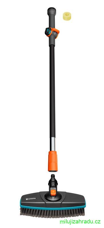 GARDENA mycí kartáč měkký s násadou - sada
