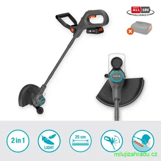 GARDENA akumulátorový vyžínač EasyTrim 25/18V P4A - bez akumulátoru