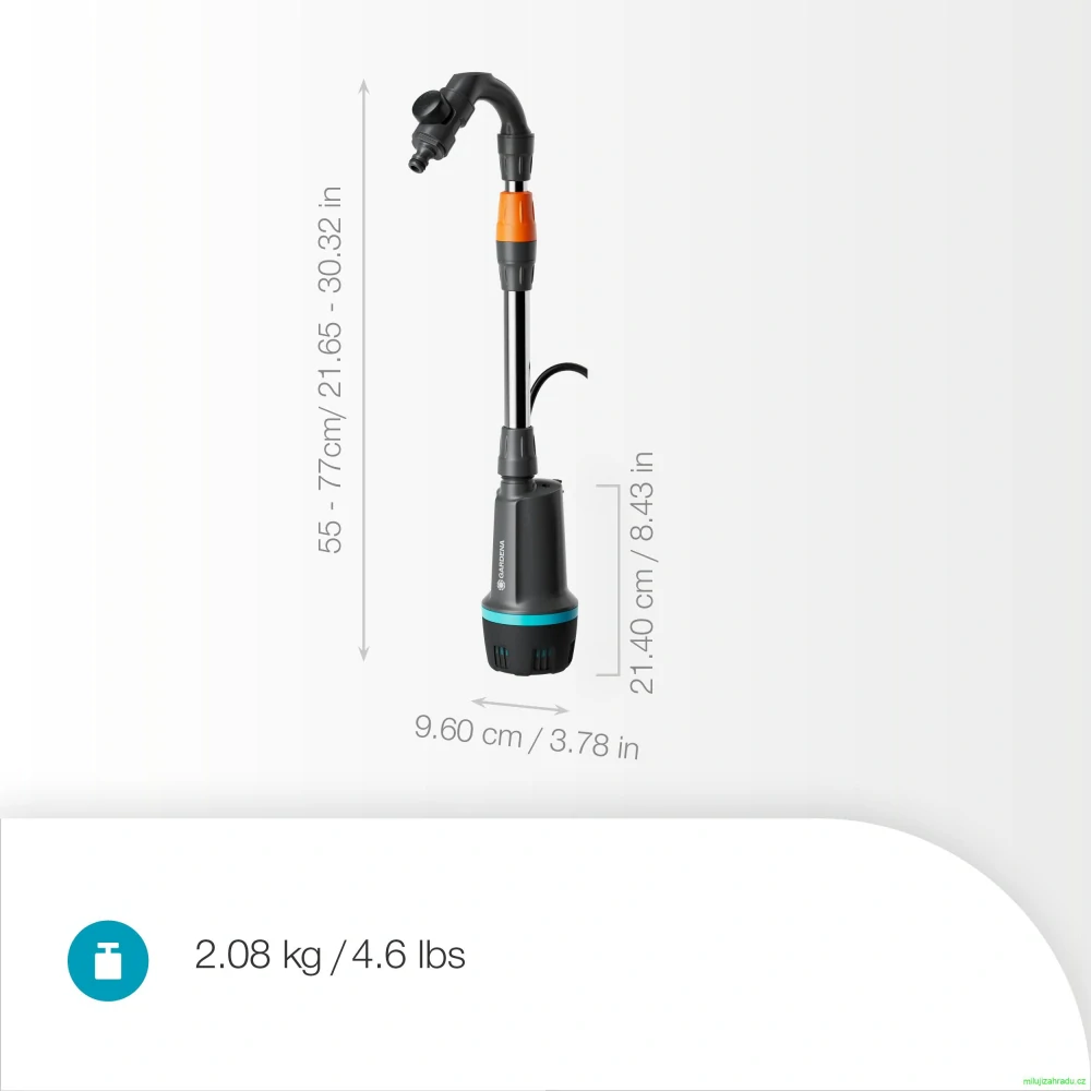 GARDENA akumulátorové čerpadlo do sudu 2400 Comfort Auto - bez akumulátoru