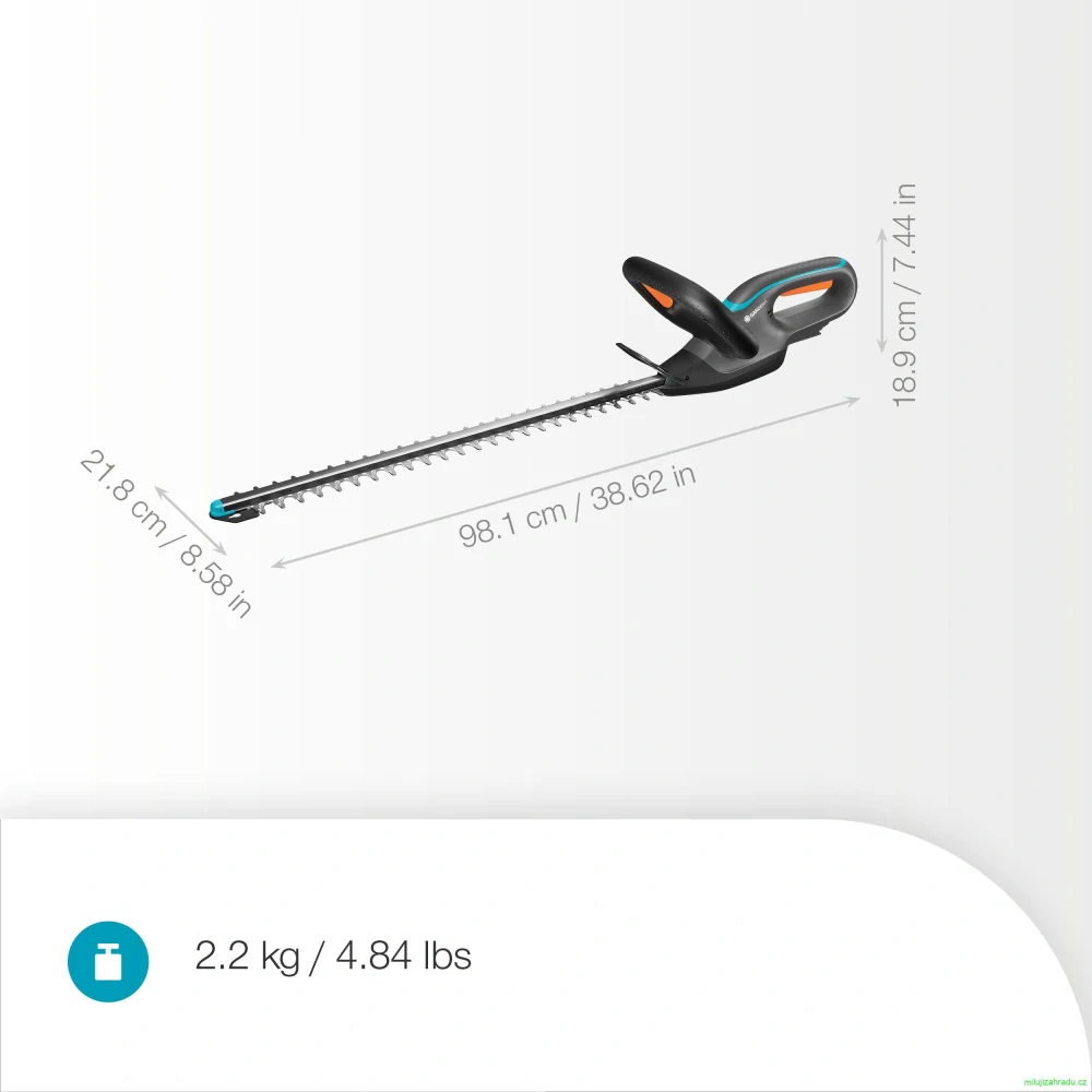 GARDENA akumulátorové nůžky na živý plot EasyCut 55/18V - bez akumulátoru