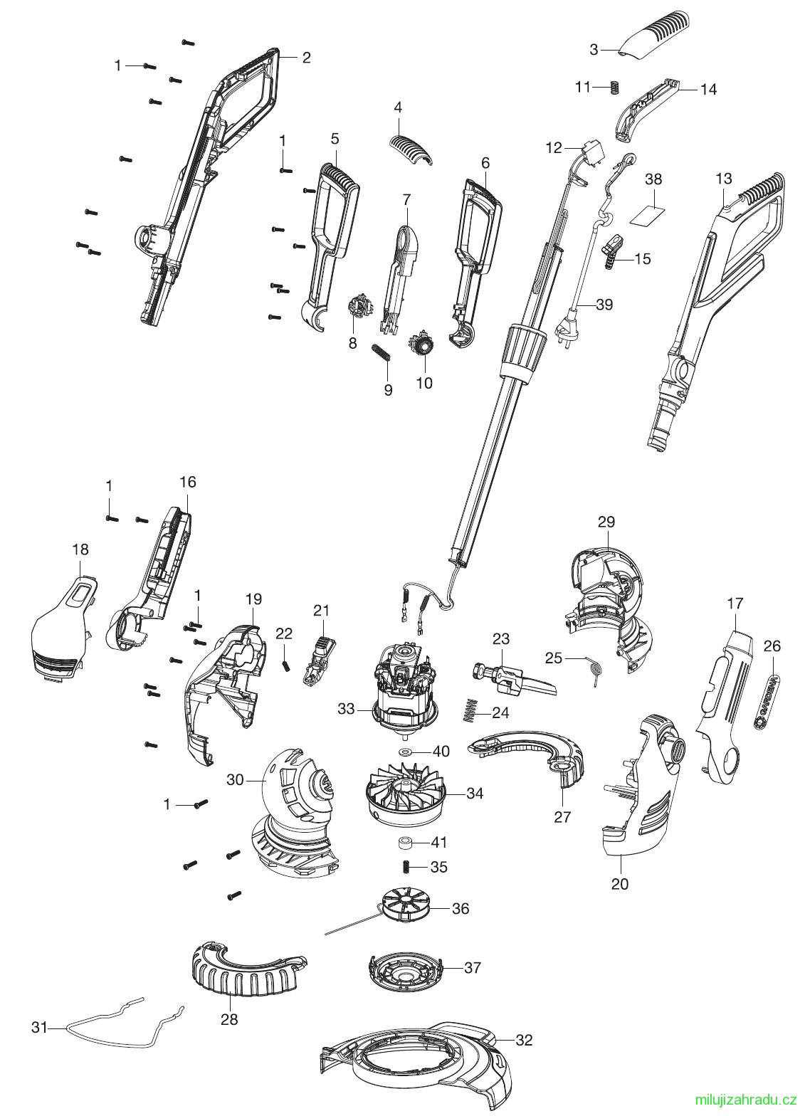 GARDENA elektrický trimmer ComfortCut Plus 500/27 (č.v. 9809)