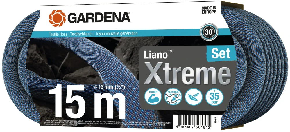 GARDENA textilní hadice Liano™ Xtreme 15 m – sada