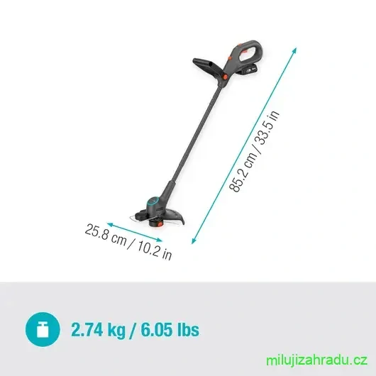 GARDENA akumulátorový vyžínač EasyTrim 25/18V P4A - bez akumulátoru