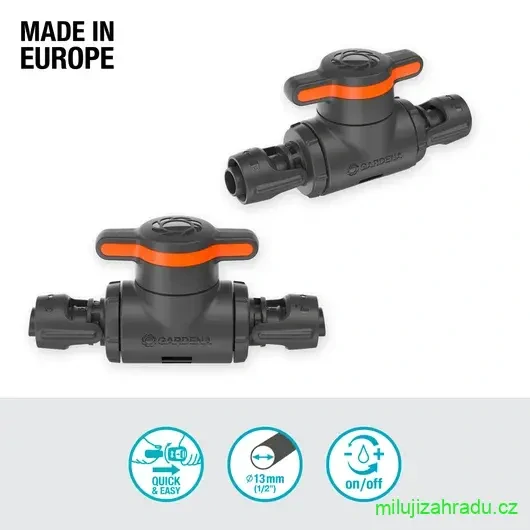 GARDENA ventil uzavírací/regulační 13 mm