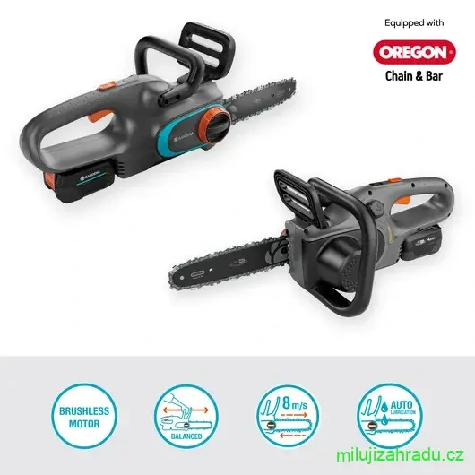 GARDENA akumulátorová řetězová pila PowerSaw 250/18V P4A - set