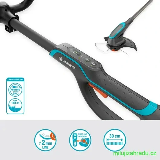 GARDENA akumulátorový vyžínač PowerTrim 30/18V P4A - bez akumulátoru