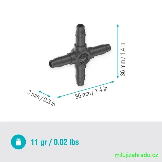 GARDENA spojka 4-cestná 4,6 mm