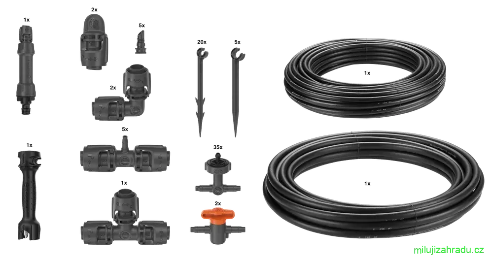 GARDENA startovní set pro záhon 35 rostlin