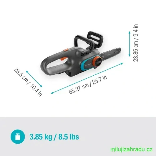 GARDENA akumulátorová řetězová pila PowerSaw 250/18V P4A - set