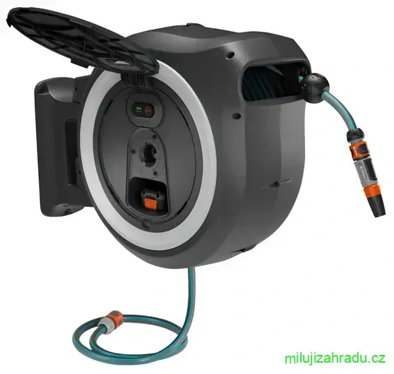 GARDENA PowerRoll XL nástěnný box na hadici 35 m, bílý - set